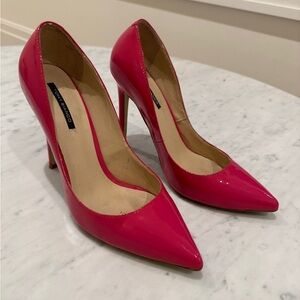 Tony Bianco Pink Patent Leather High Heels